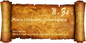 Marczinkech Zsuzsanna névjegykártya